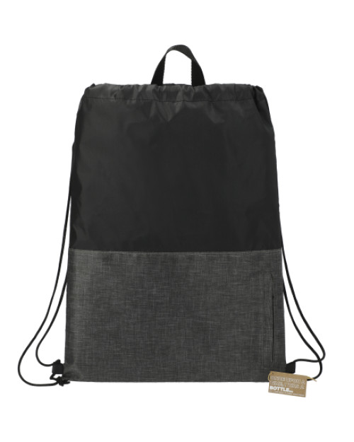 Sac à cordon recyclé à fermeture éclair Ash