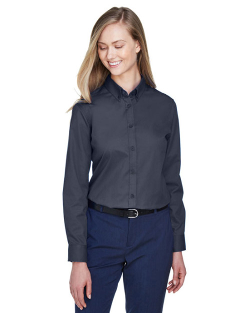 Chemise en twill pour femme Operate de CORE365MC à manches longues