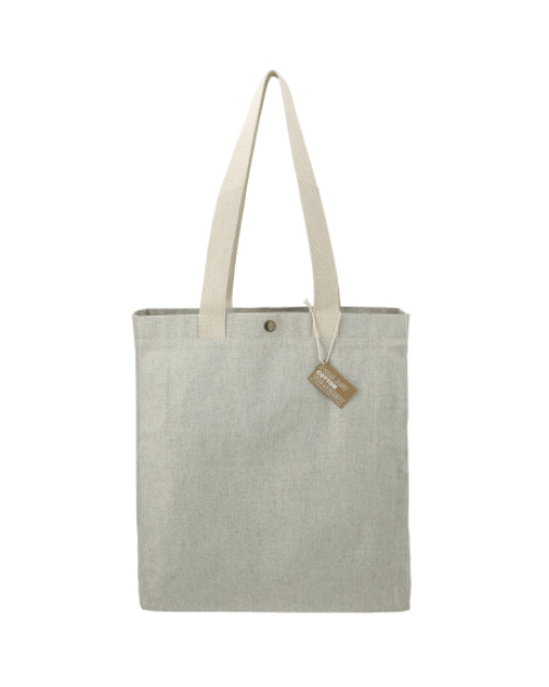 Fourre-tout en coton recyclé Repose de 10 oz avec bouton-pression