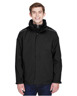 Manteau 3 en 1 pour homme de taille longue Region de CORE365MC avec doublure en molleton